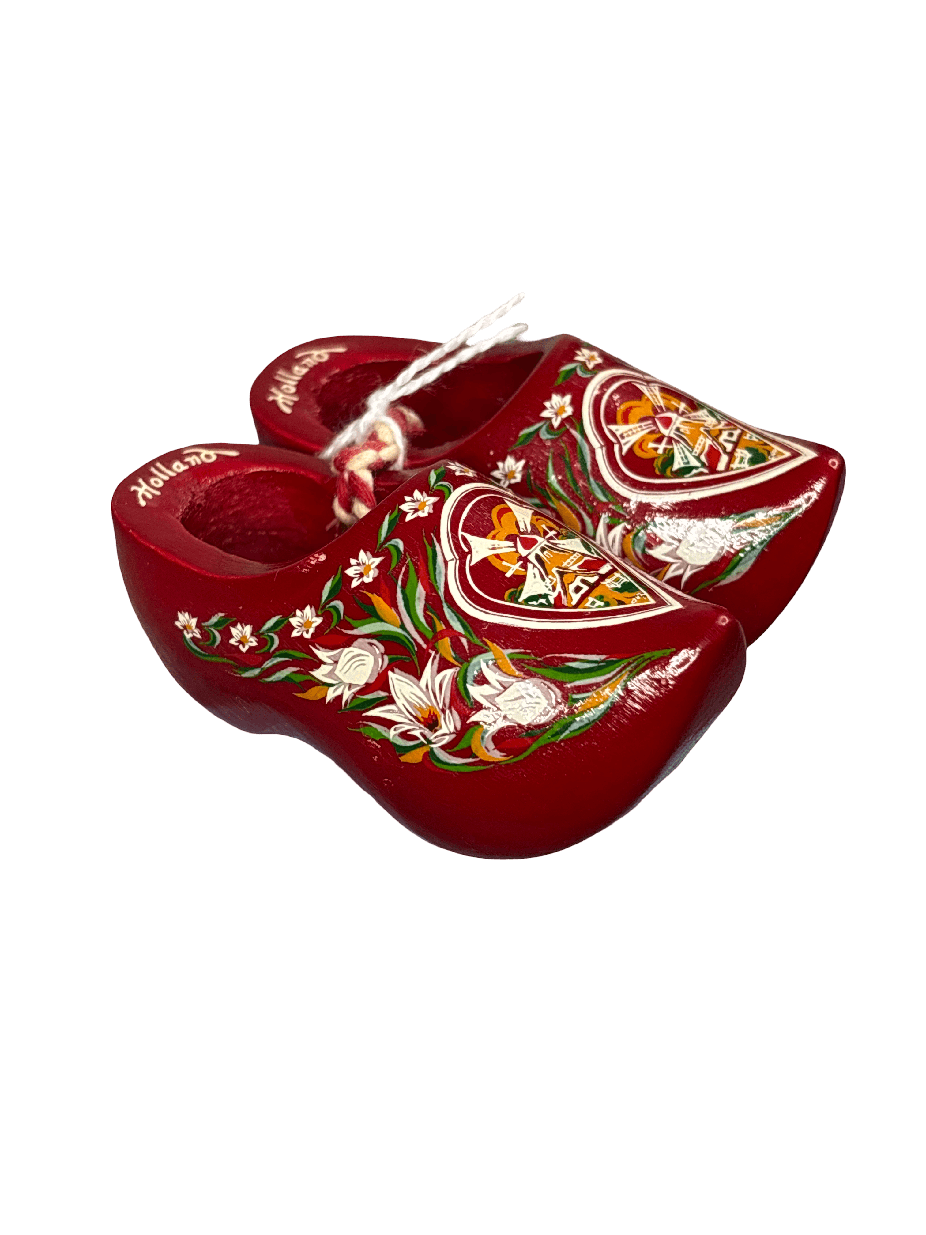 Pair of Dutch Hand-painted Wooden Souvenir Clogs